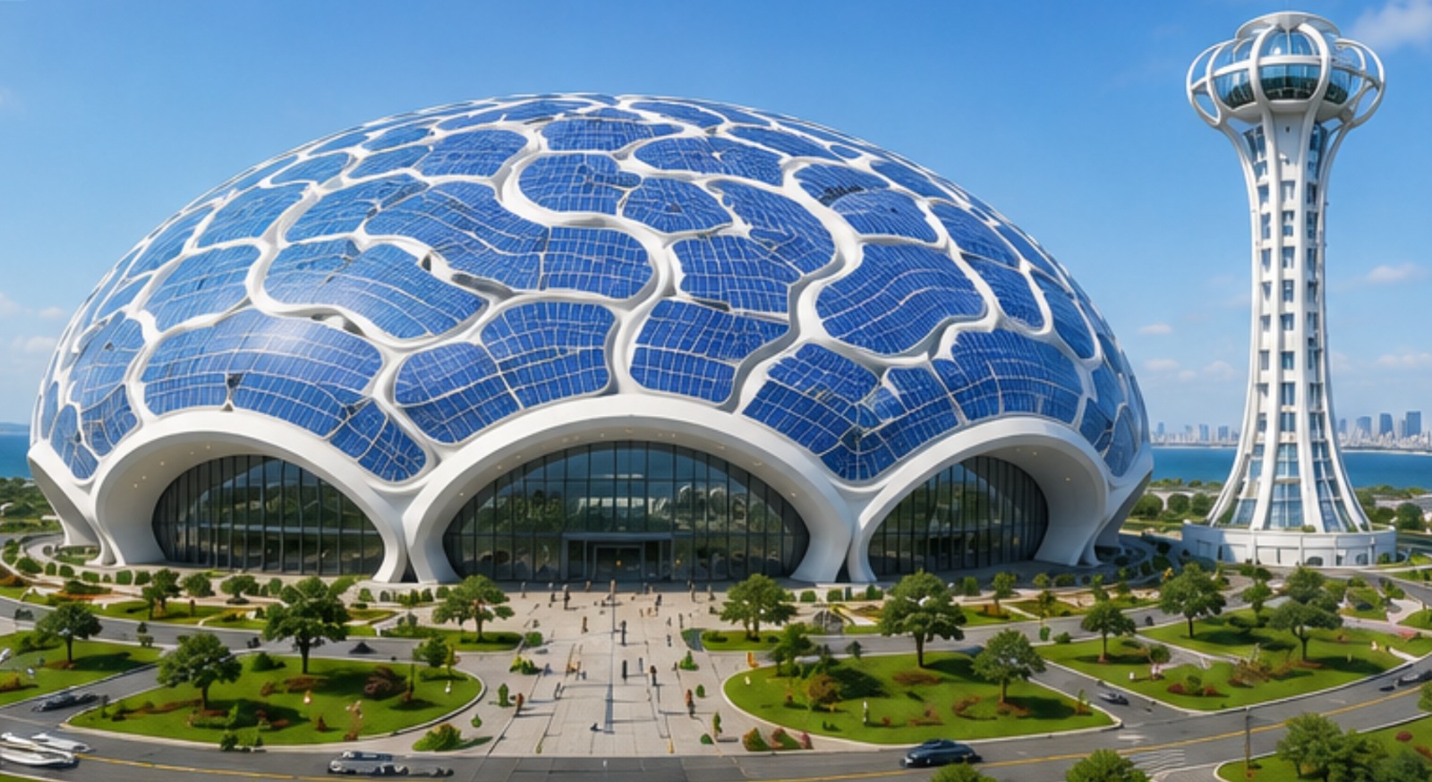 One Earth One Heart AI Museum architectural render